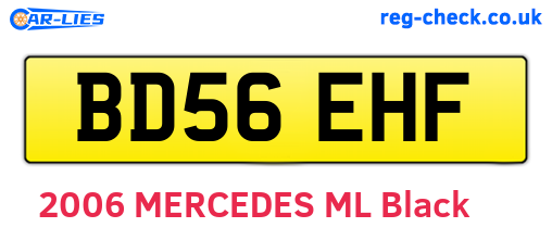 BD56EHF are the vehicle registration plates.