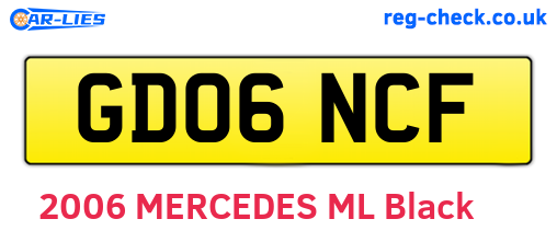 GD06NCF are the vehicle registration plates.