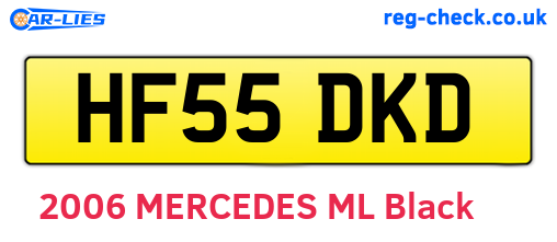 HF55DKD are the vehicle registration plates.