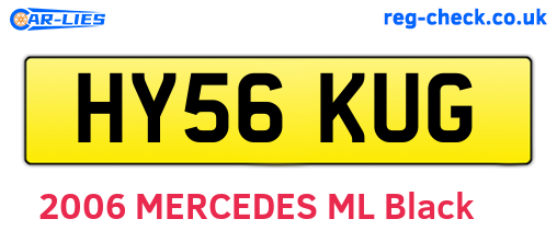 HY56KUG are the vehicle registration plates.