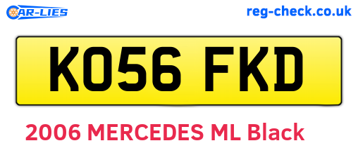 KO56FKD are the vehicle registration plates.
