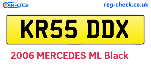 KR55DDX are the vehicle registration plates.