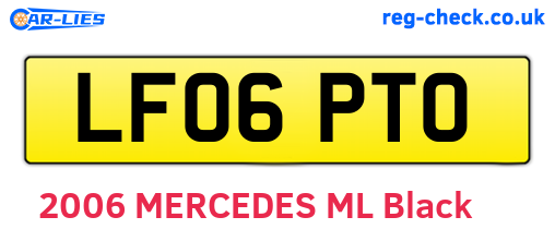 LF06PTO are the vehicle registration plates.