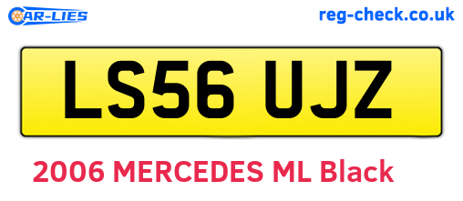 LS56UJZ are the vehicle registration plates.