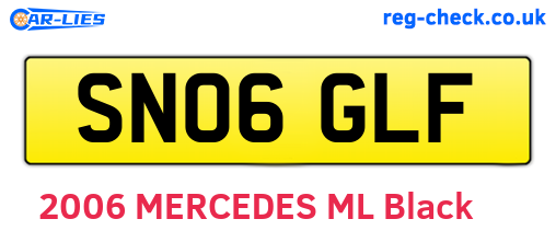 SN06GLF are the vehicle registration plates.