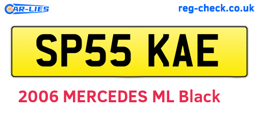 SP55KAE are the vehicle registration plates.