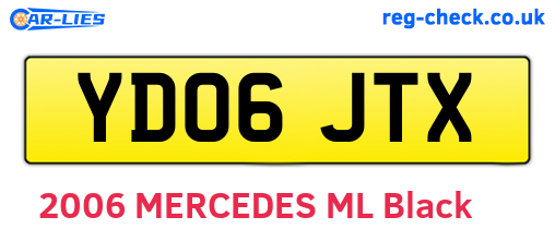 YD06JTX are the vehicle registration plates.