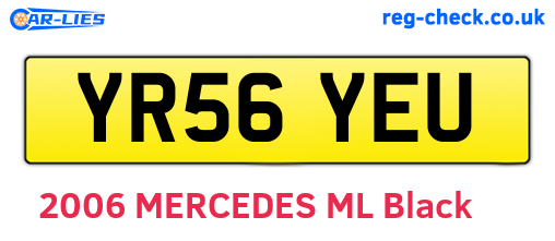 YR56YEU are the vehicle registration plates.