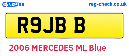 R9JBB are the vehicle registration plates.