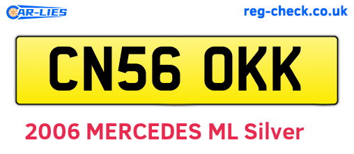 CN56OKK are the vehicle registration plates.