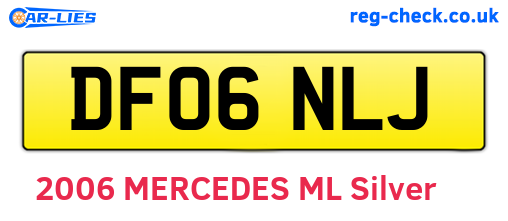 DF06NLJ are the vehicle registration plates.