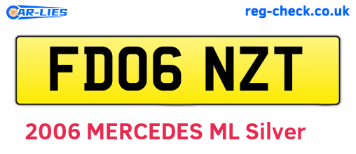 FD06NZT are the vehicle registration plates.