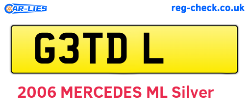 G3TDL are the vehicle registration plates.