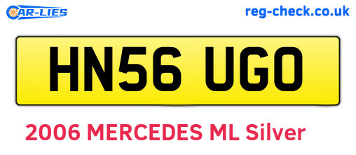 HN56UGO are the vehicle registration plates.