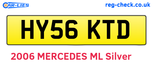 HY56KTD are the vehicle registration plates.