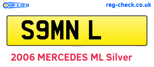 S9MNL are the vehicle registration plates.