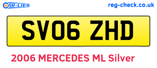 SV06ZHD are the vehicle registration plates.
