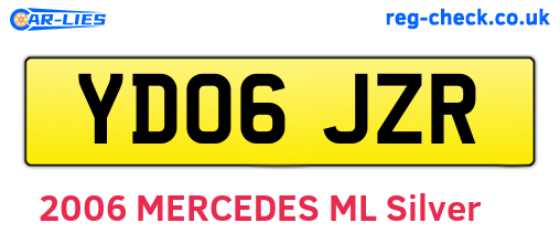 YD06JZR are the vehicle registration plates.