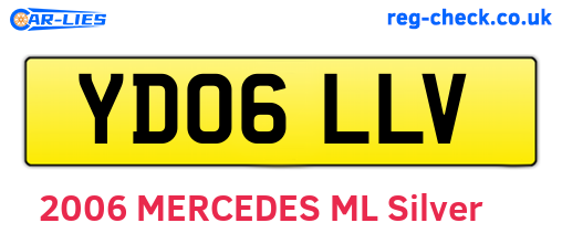 YD06LLV are the vehicle registration plates.