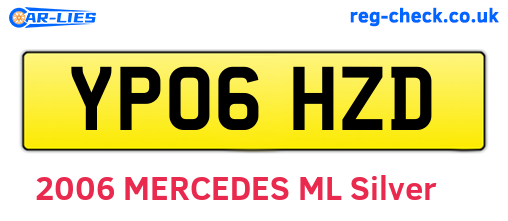 YP06HZD are the vehicle registration plates.