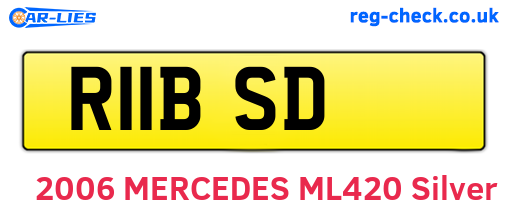 R11BSD are the vehicle registration plates.