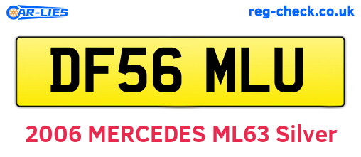 DF56MLU are the vehicle registration plates.