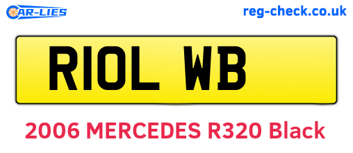 R10LWB are the vehicle registration plates.