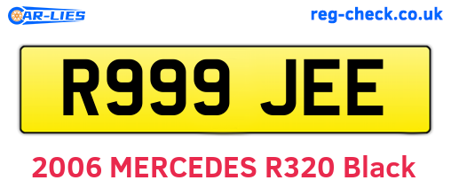 R999JEE are the vehicle registration plates.