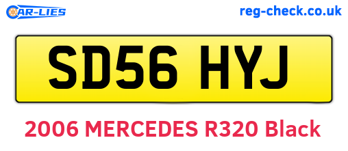 SD56HYJ are the vehicle registration plates.