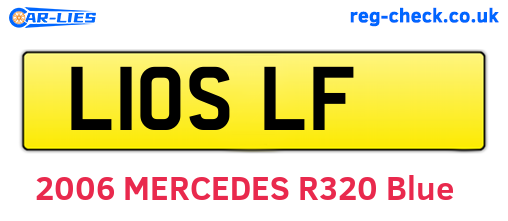 L10SLF are the vehicle registration plates.
