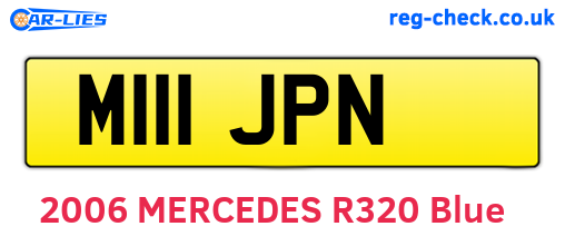 M111JPN are the vehicle registration plates.