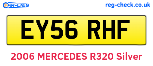EY56RHF are the vehicle registration plates.