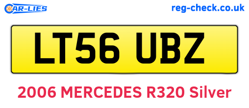 LT56UBZ are the vehicle registration plates.