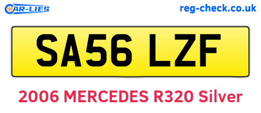 SA56LZF are the vehicle registration plates.