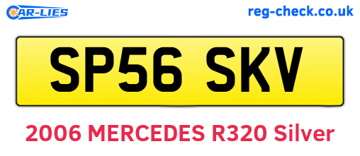 SP56SKV are the vehicle registration plates.