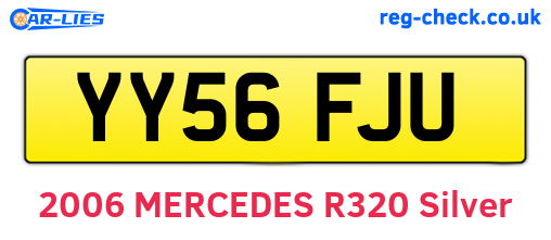 YY56FJU are the vehicle registration plates.