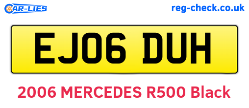 EJ06DUH are the vehicle registration plates.
