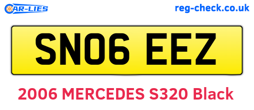 SN06EEZ are the vehicle registration plates.