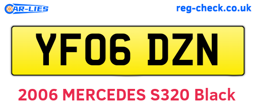 YF06DZN are the vehicle registration plates.