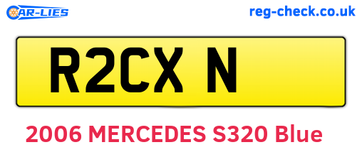 R2CXN are the vehicle registration plates.