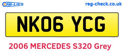 NK06YCG are the vehicle registration plates.