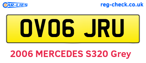 OV06JRU are the vehicle registration plates.