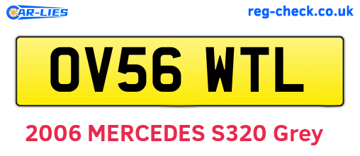 OV56WTL are the vehicle registration plates.