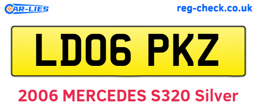 LD06PKZ are the vehicle registration plates.
