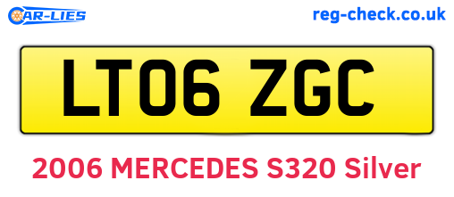 LT06ZGC are the vehicle registration plates.
