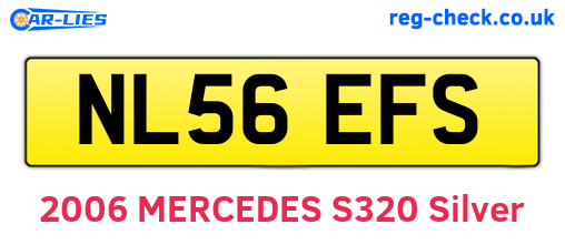 NL56EFS are the vehicle registration plates.