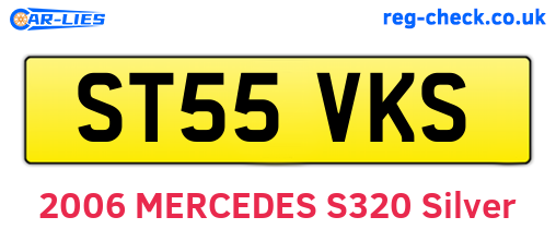 ST55VKS are the vehicle registration plates.