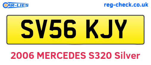 SV56KJY are the vehicle registration plates.
