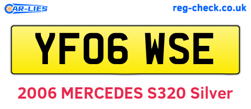YF06WSE are the vehicle registration plates.