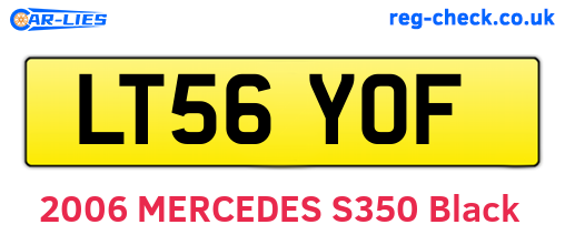 LT56YOF are the vehicle registration plates.